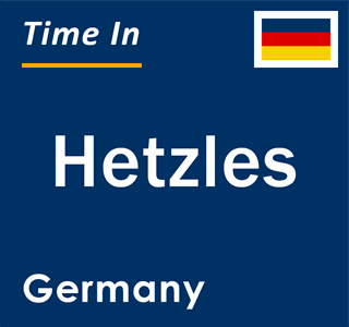 Current local time in Hetzles, Germany