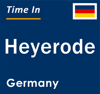 Current local time in Heyerode, Germany