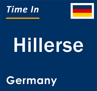 Current local time in Hillerse, Germany