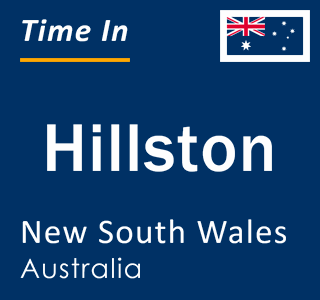 Current local time in Hillston, New South Wales, Australia