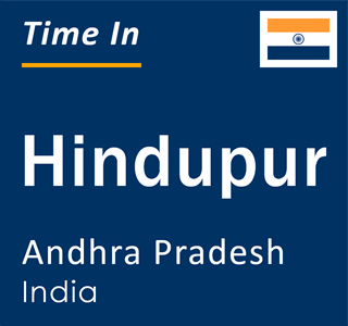 Current local time in Hindupur, Andhra Pradesh, India