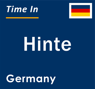 Current local time in Hinte, Germany