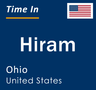 Current local time in Hiram, Ohio, United States