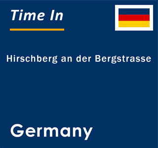 Current local time in Hirschberg an der Bergstrasse, Germany