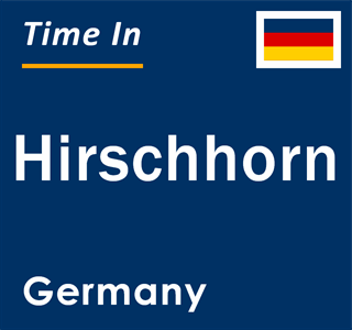 Current local time in Hirschhorn, Germany