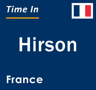 Current local time in Hirson, France