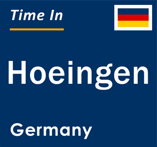 Current local time in Hoeingen, Germany