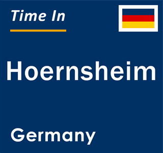 Current local time in Hoernsheim, Germany