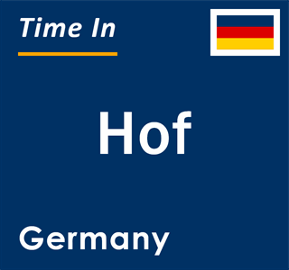 Current local time in Hof, Germany