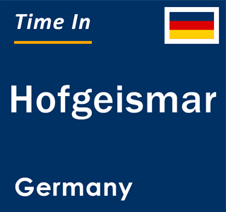 Current local time in Hofgeismar, Germany