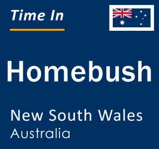 Current local time in Homebush, New South Wales, Australia