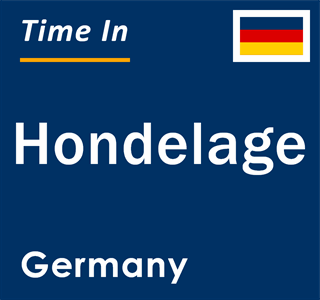 Current local time in Hondelage, Germany