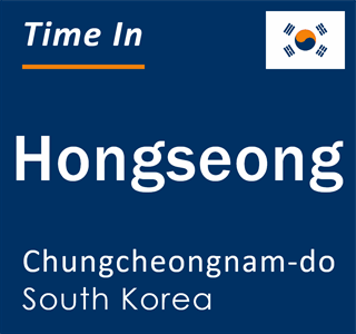 Current local time in Hongseong, Chungcheongnam-do, South Korea