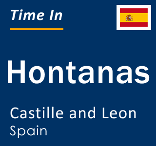 Current local time in Hontanas, Castille and Leon, Spain