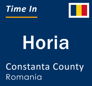 Current local time in Horia, Constanta County, Romania