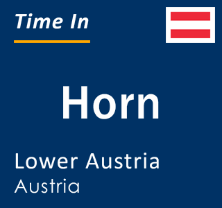 Current local time in Horn, Lower Austria, Austria