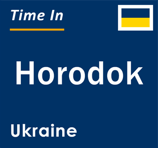 Current local time in Horodok, Ukraine