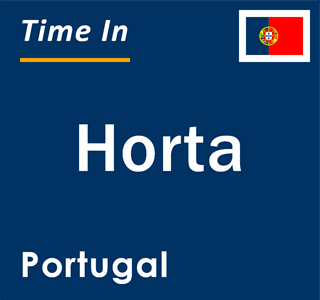 Current local time in Horta, Portugal