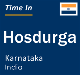 Current local time in Hosdurga, Karnataka, India