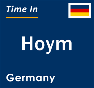 Current local time in Hoym, Germany