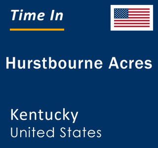 Current local time in Hurstbourne Acres, Kentucky, United States