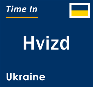 Current local time in Hvizd, Ukraine