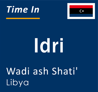 Current local time in Idri, Wadi ash Shati', Libya