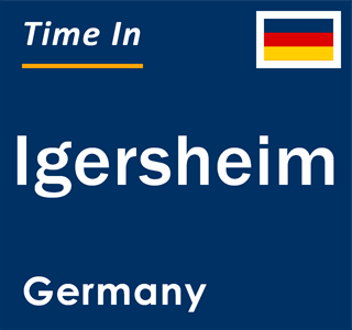 Current local time in Igersheim, Germany