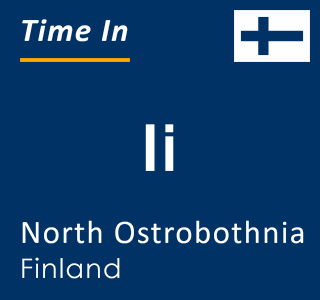 Current local time in Ii, North Ostrobothnia, Finland