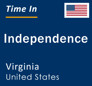 Current local time in Independence, Virginia, United States