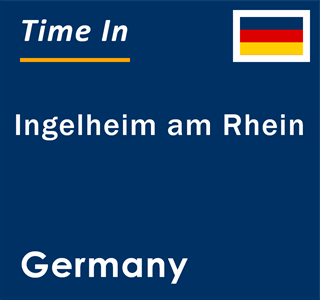 Current local time in Ingelheim am Rhein, Germany