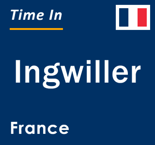 Current local time in Ingwiller, France