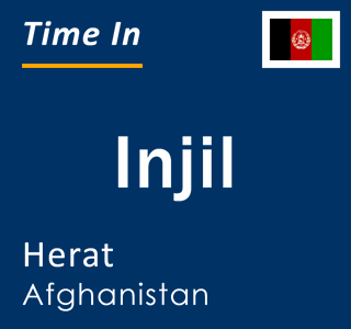 Current local time in Injil, Herat, Afghanistan