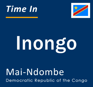 Current local time in Inongo, Mai-Ndombe, Democratic Republic of the Congo