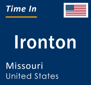 Current local time in Ironton, Missouri, United States