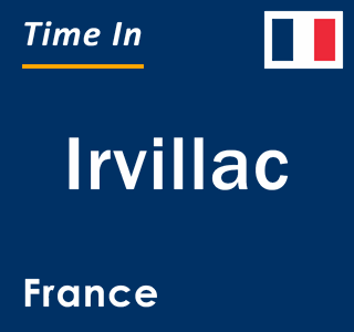 Current local time in Irvillac, France