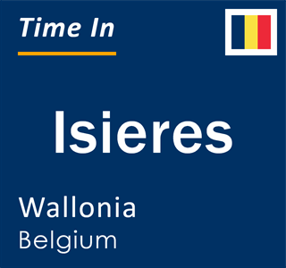 Current local time in Isieres, Wallonia, Belgium