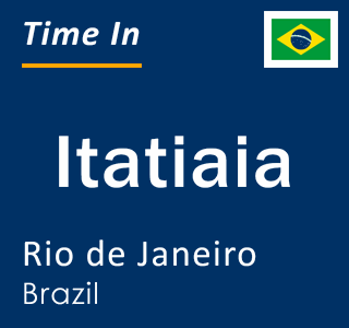 Current local time in Itatiaia, Rio de Janeiro, Brazil