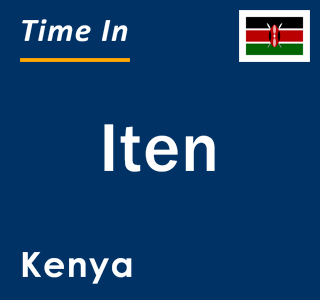 Current local time in Iten, Kenya