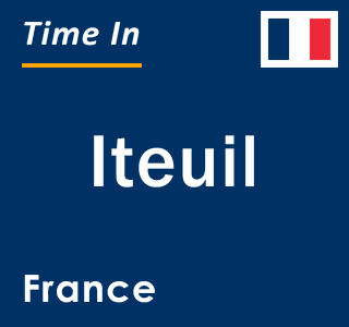 Current local time in Iteuil, France