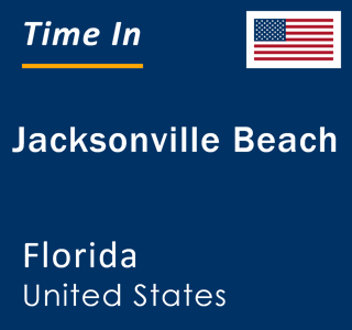 Current local time in Jacksonville Beach, Florida, United States