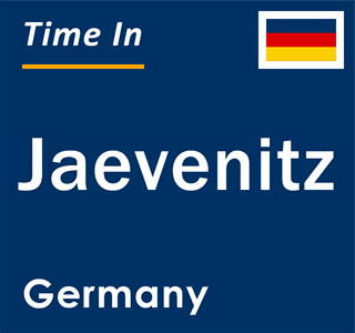 Current local time in Jaevenitz, Germany