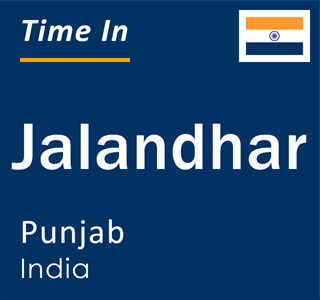 Current local time in Jalandhar, Punjab, India