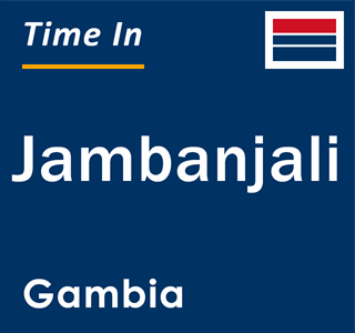 Current local time in Jambanjali, Gambia