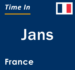 Current local time in Jans, France