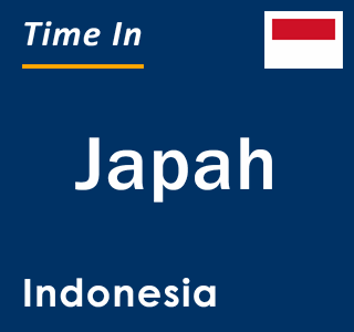 Current local time in Japah, Indonesia