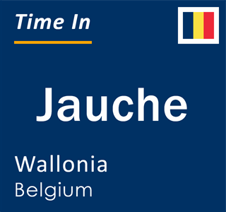 Current local time in Jauche, Wallonia, Belgium