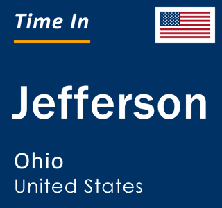 Current local time in Jefferson, Ohio, United States