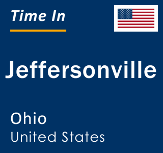 Current local time in Jeffersonville, Ohio, United States