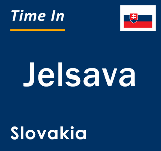 Current local time in Jelsava, Slovakia